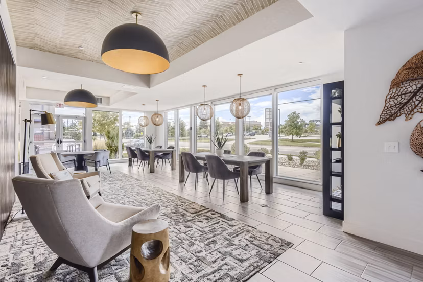 clubhouse at Elevation at County Line Station Apartments