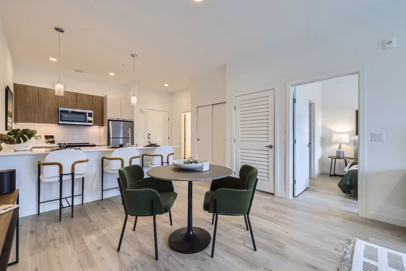 kitchen at Knox Apartments 