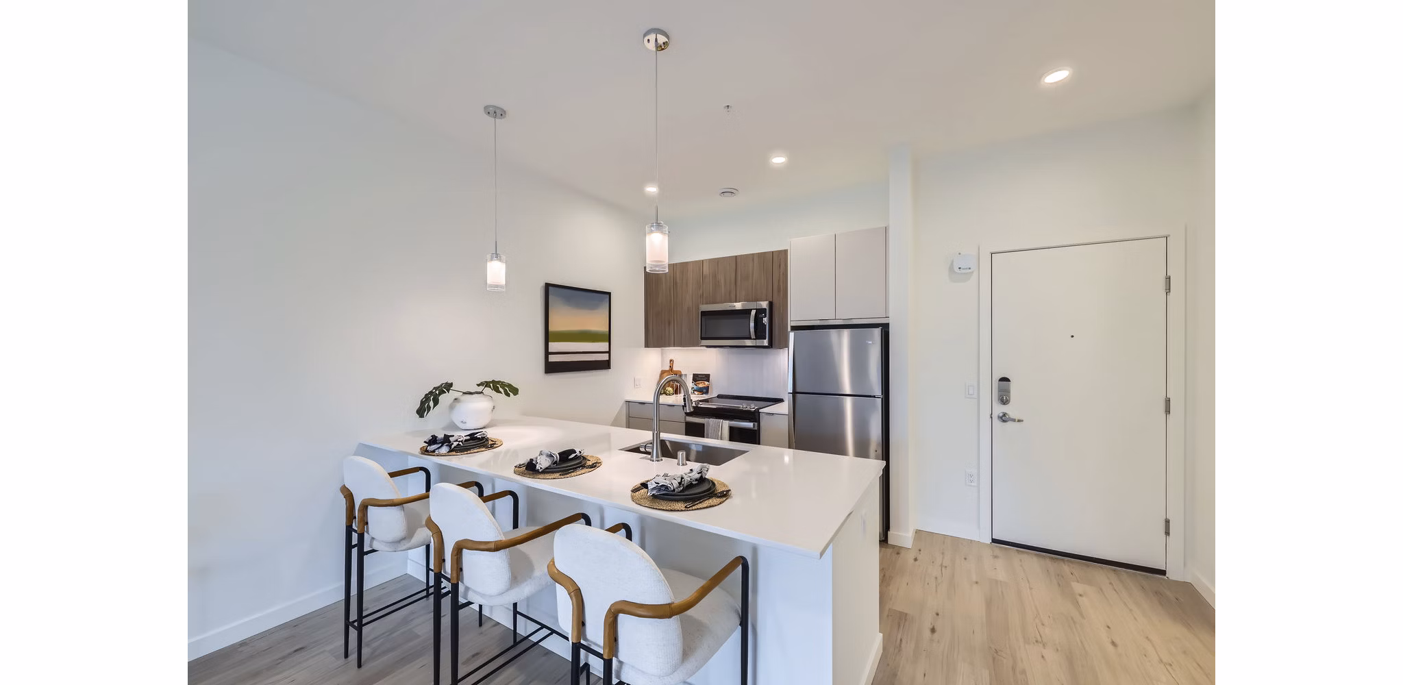 kitchen at Knox Apartments 