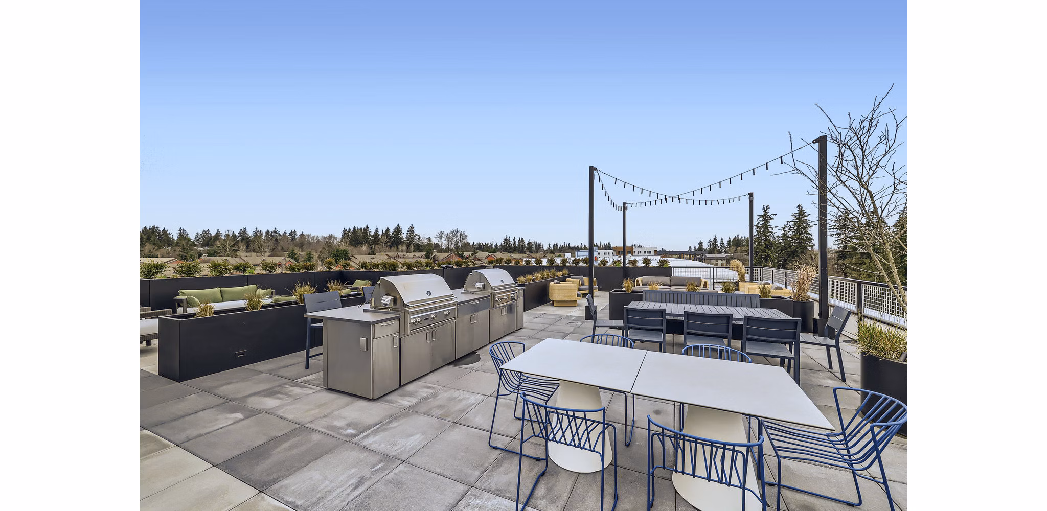 grill area at Knox Apartments 