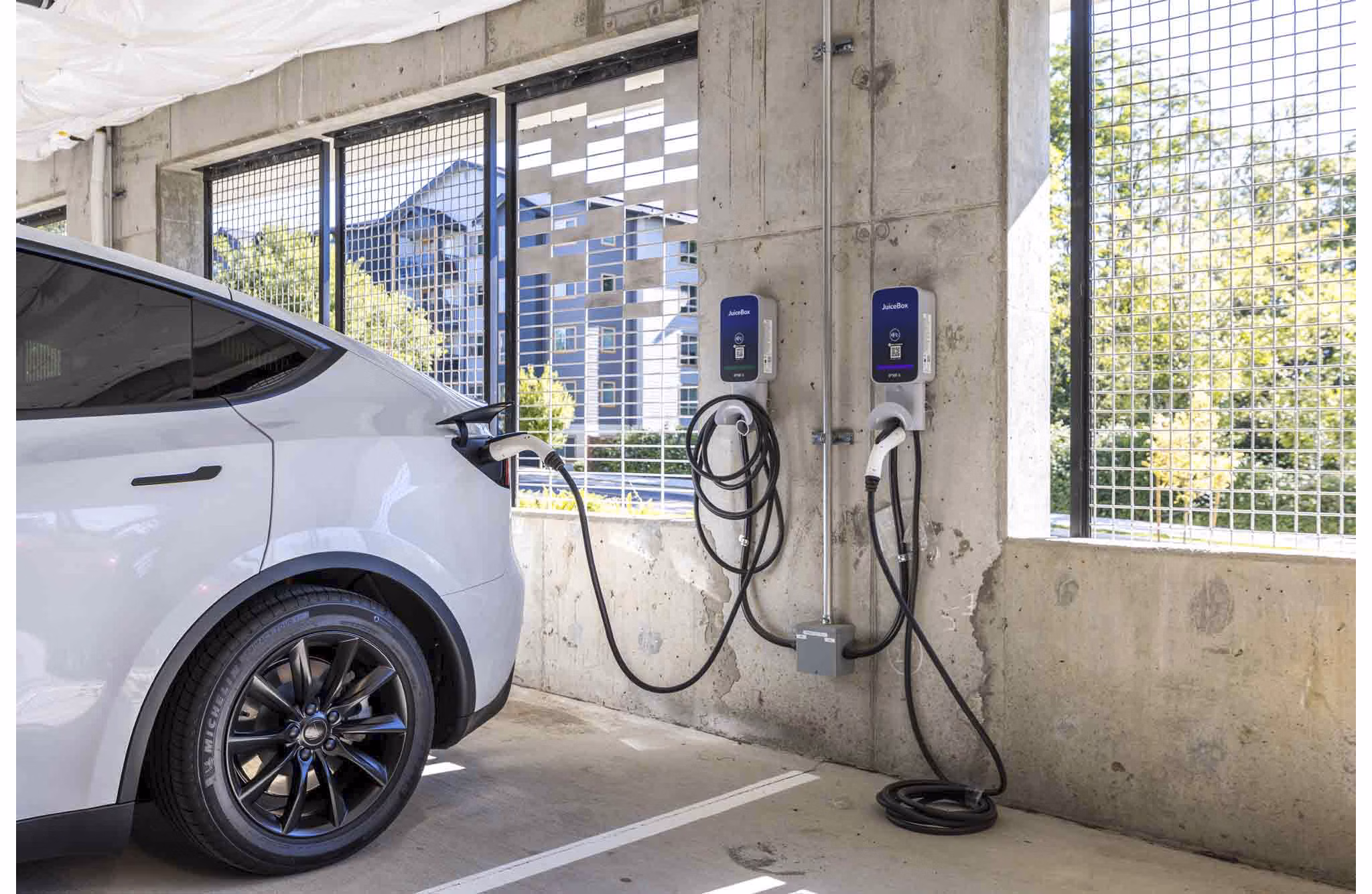car charging station at Knox Apartments 