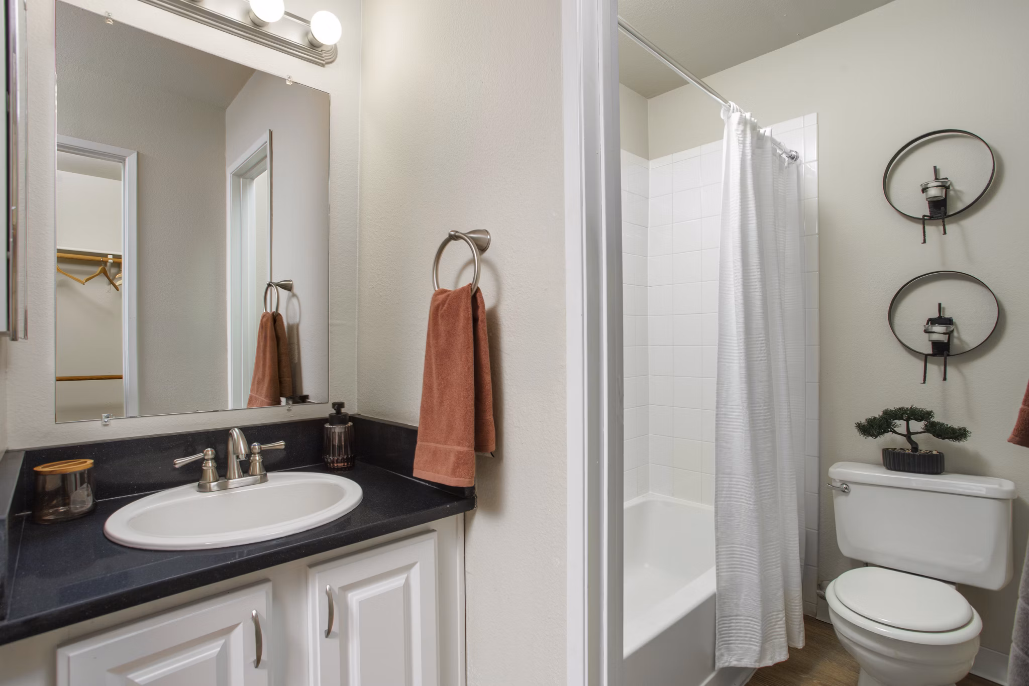 bathroom at Edge DTC Apartments