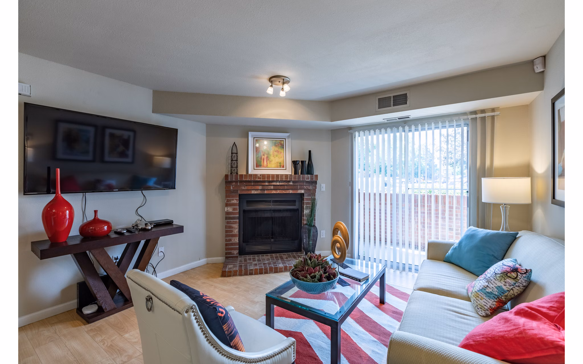 living room at Edge DTC Apartments