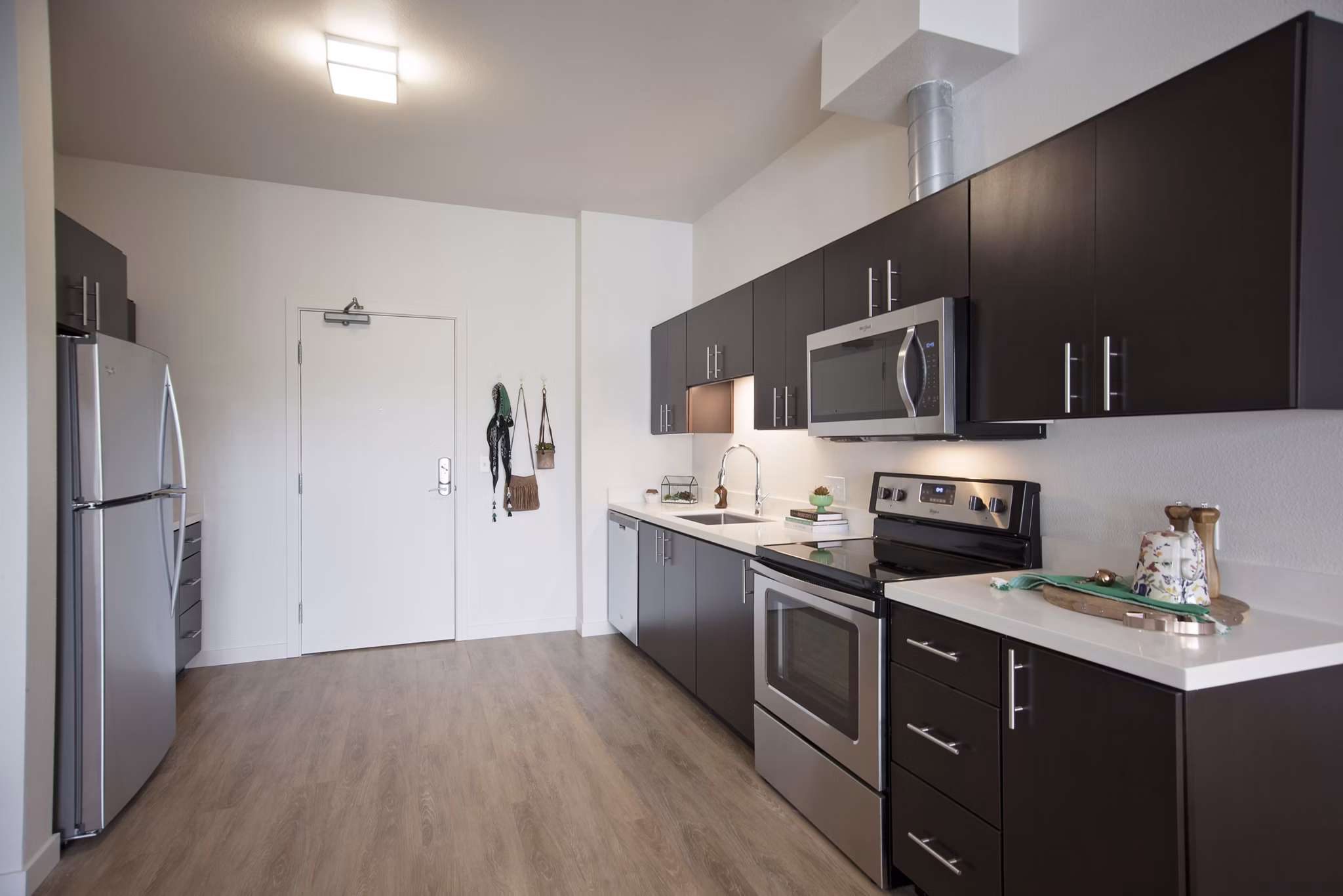 kitchen at Attwell off Main Apartments