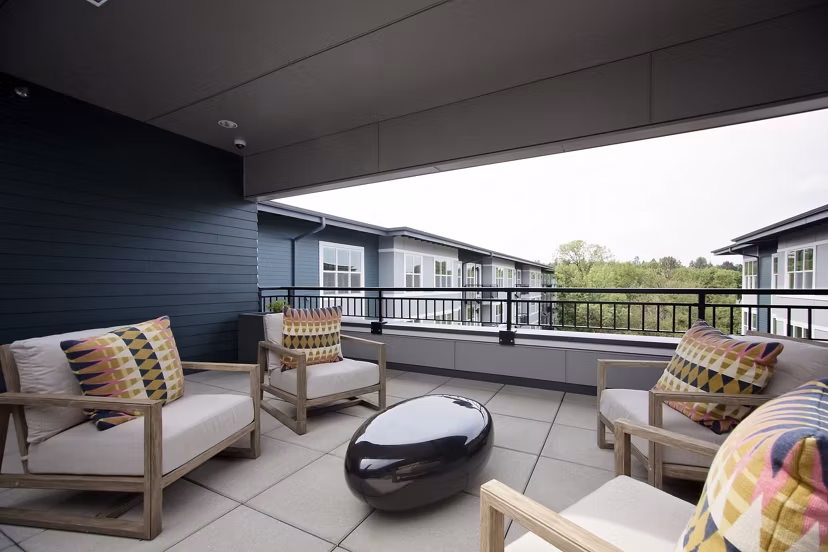 patio at Attwell off Main Apartments
