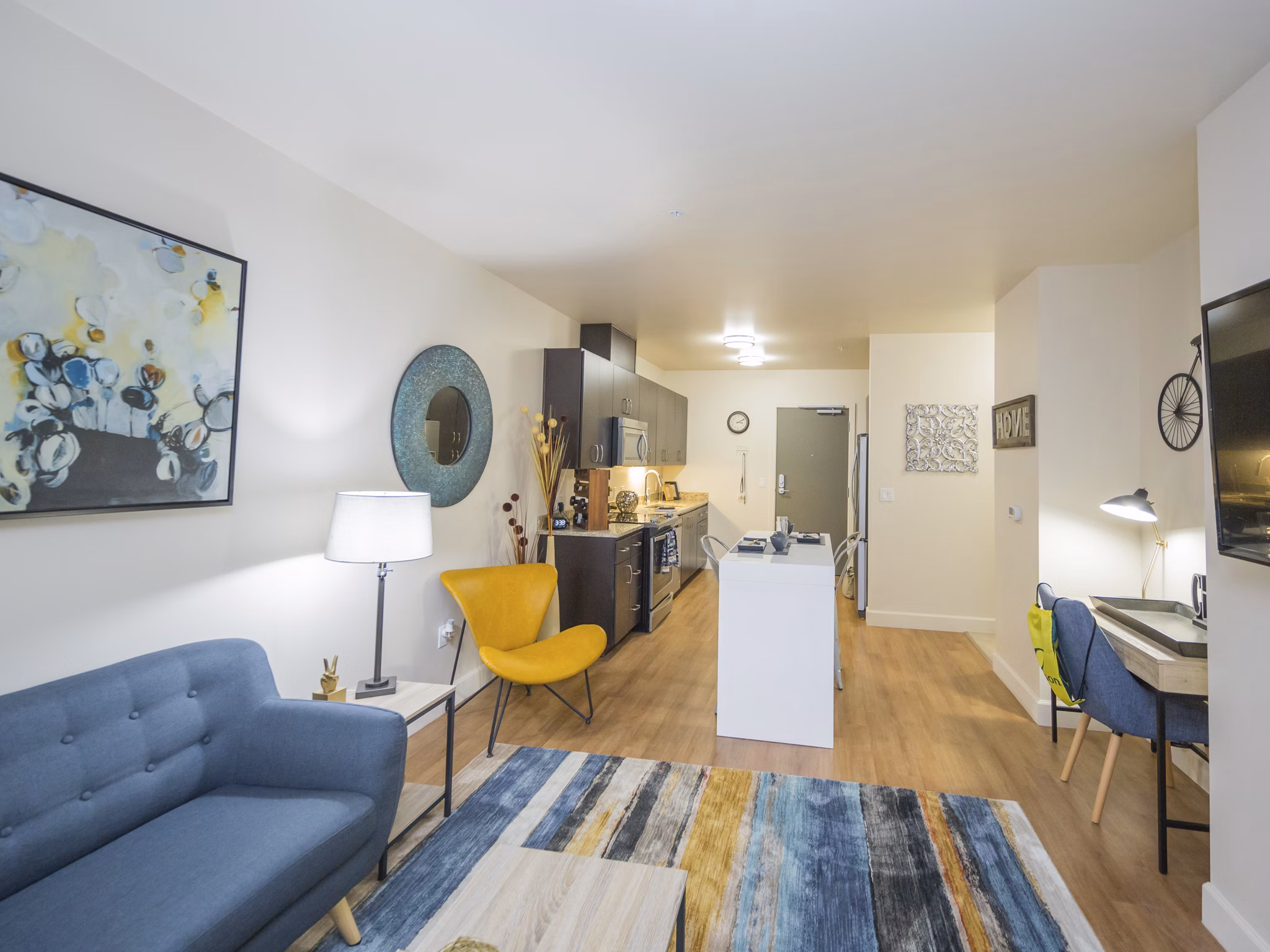 living room at The Cameron Apartments
