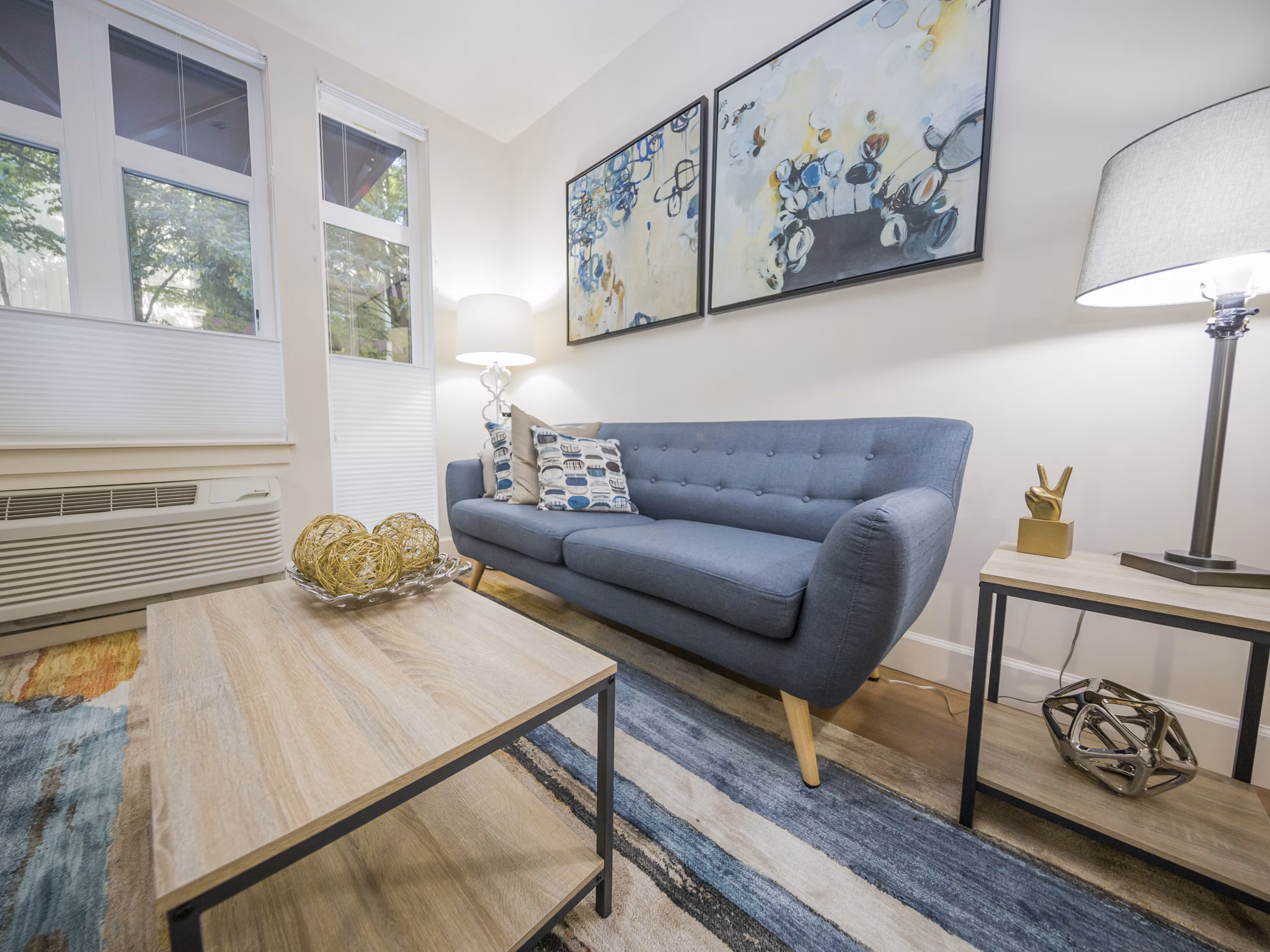 living room at The Cameron Apartments