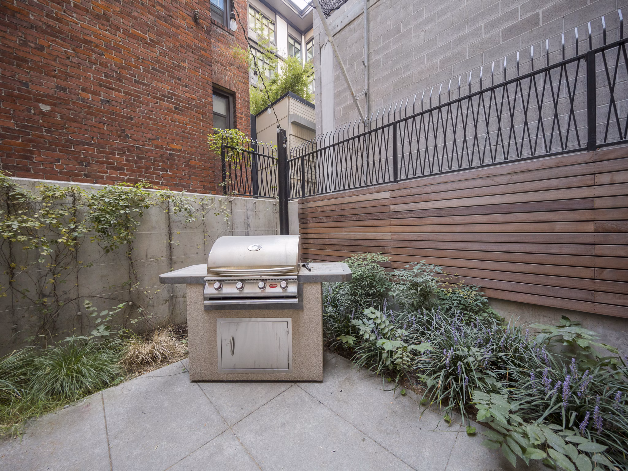 grill area at The Cameron Apartments