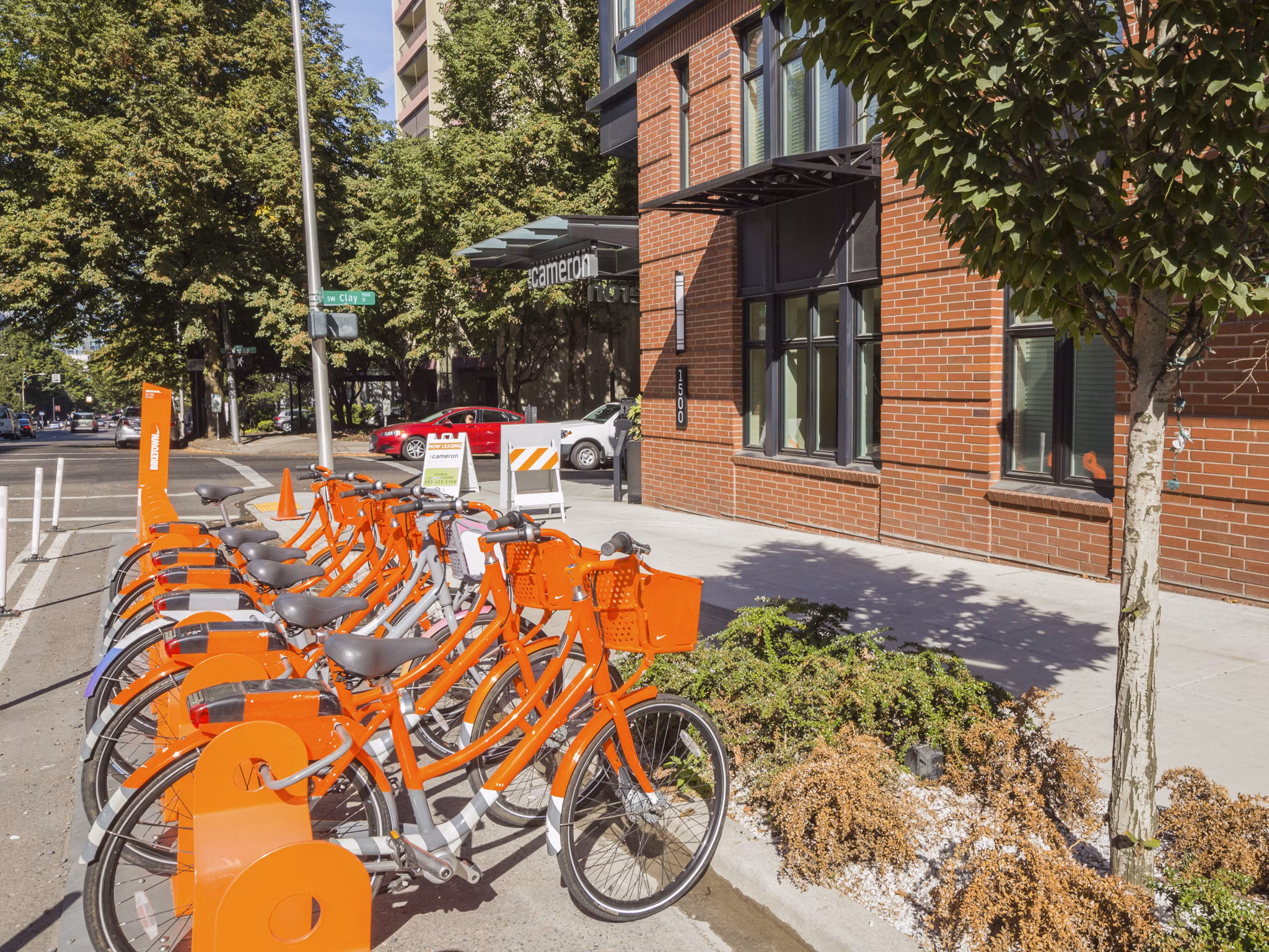 bike storage  at The Cameron Apartments