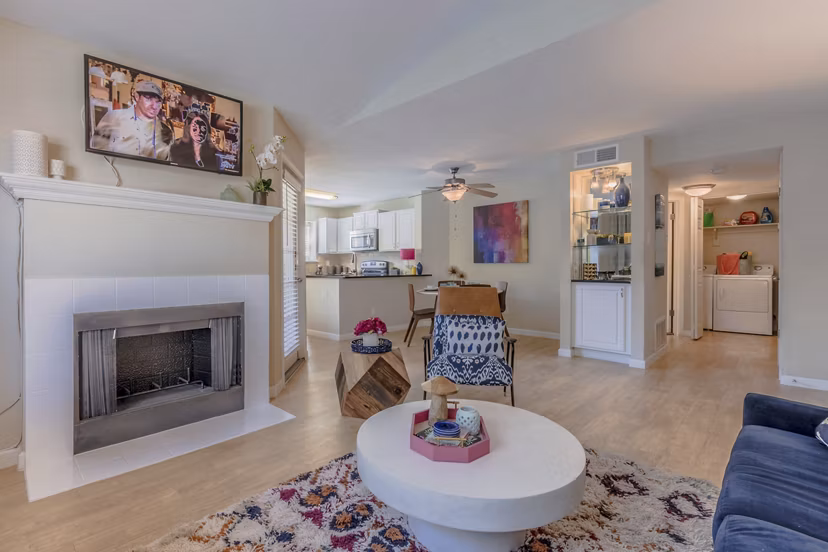 living room at Canterbury Courts Apartments