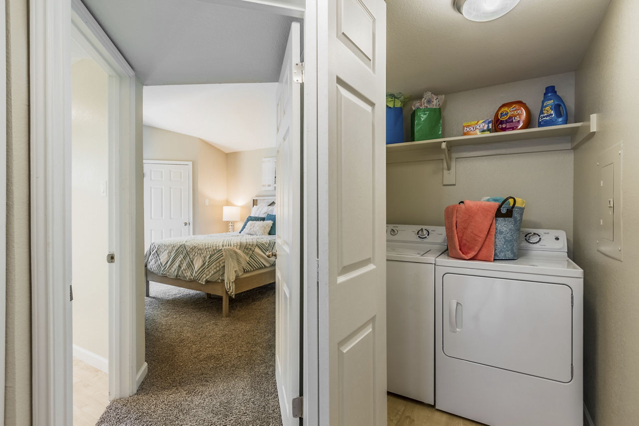 Laundry room at Canterbury Courts