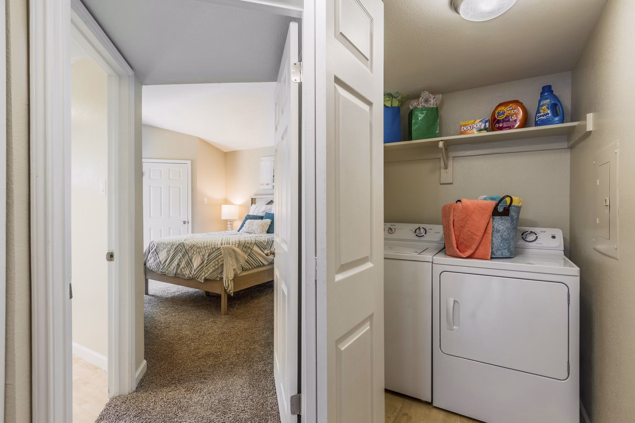 laundry room at Canterbury Courts Apartments