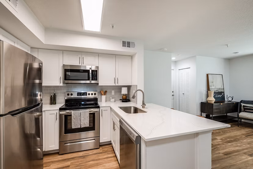 kitchen at Emerald Grove Apartments