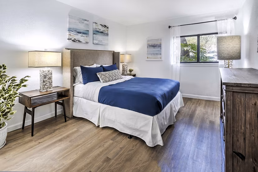bedroom at Emerald Palms Apartments