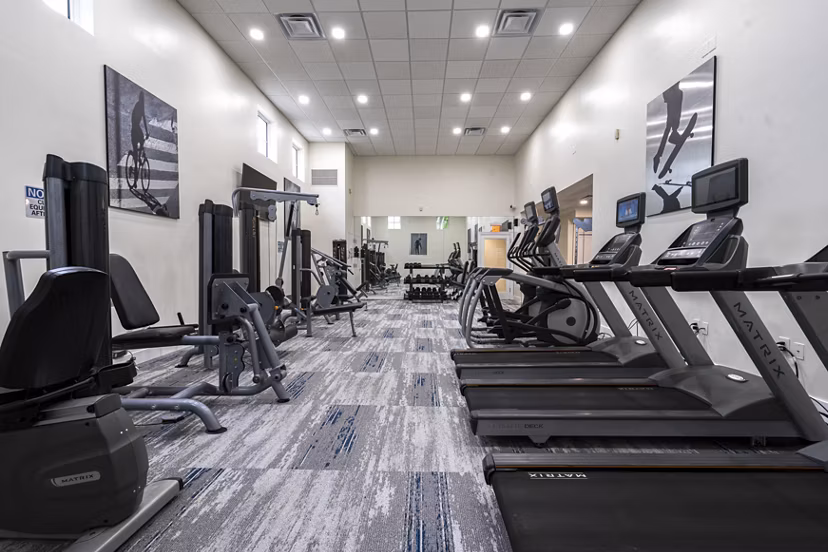 fitness center at Emerald Palms Apartments