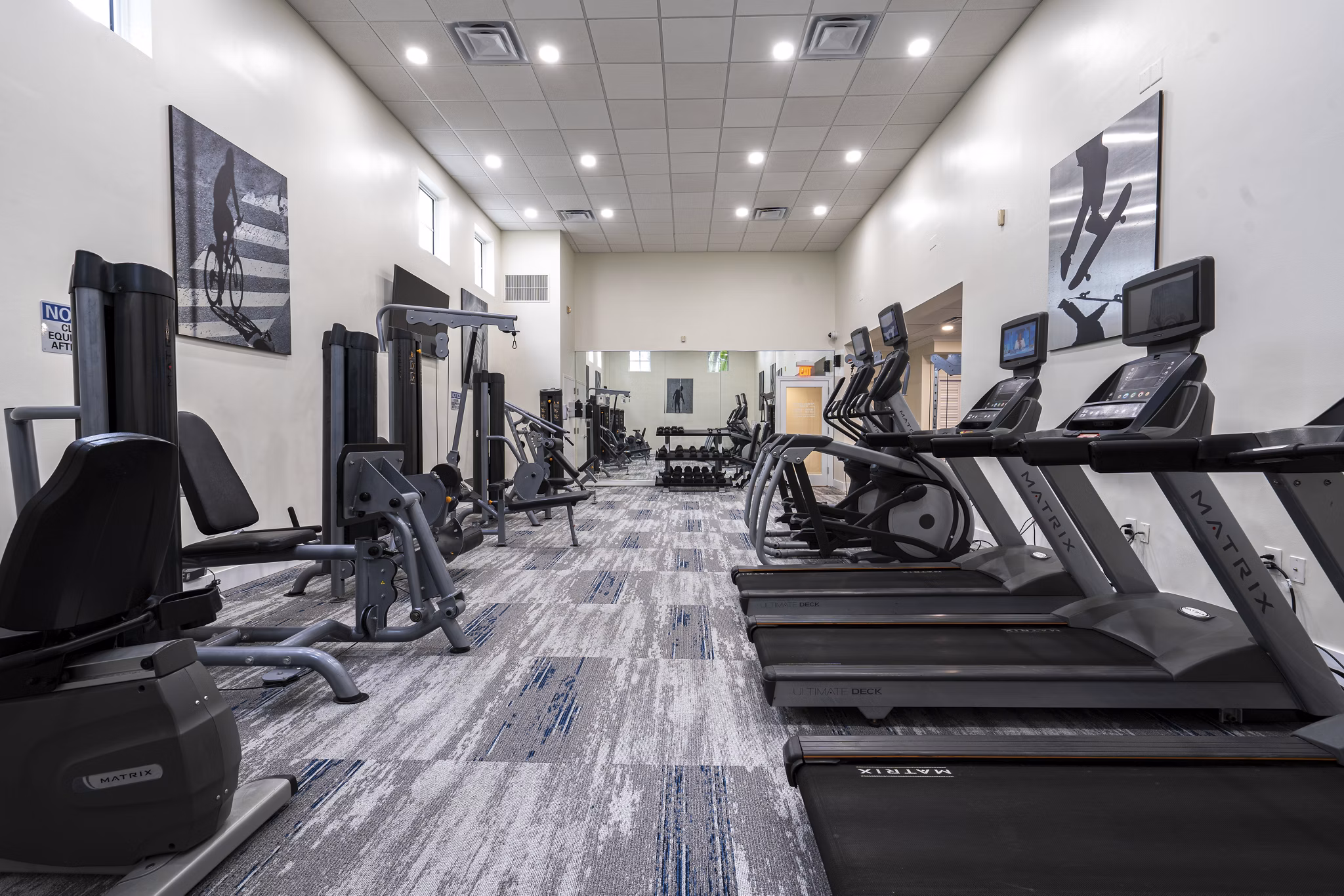 fitness center at Emerald Palms Apartments