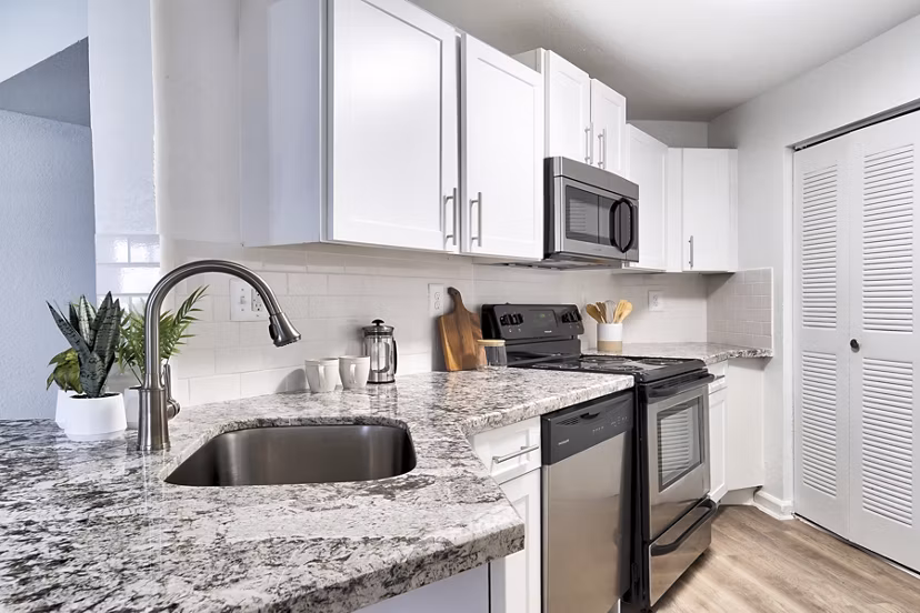 kitchen at Emerald Palms Apartments