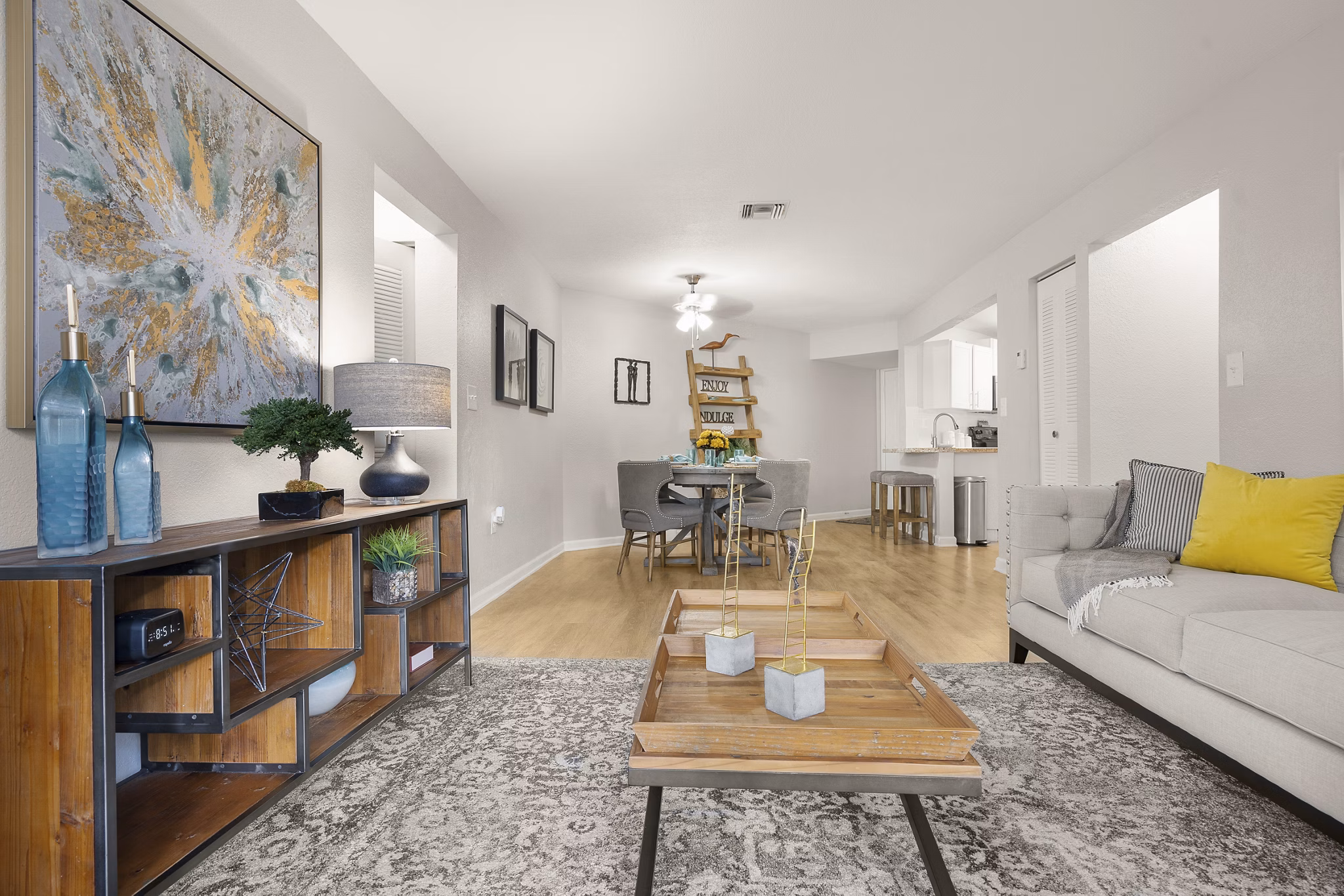 living room at Emerald Palms Apartments