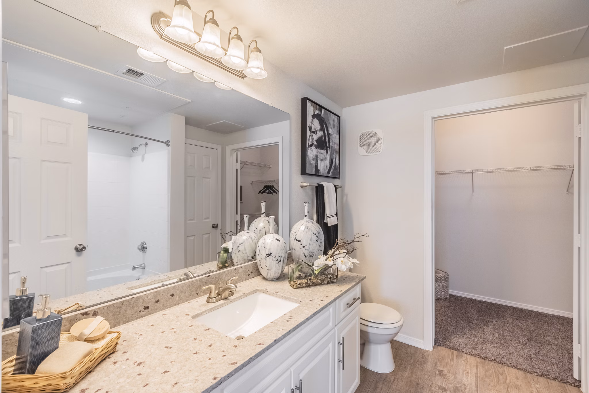 bathroom atGrand Estates at Keller Apartments