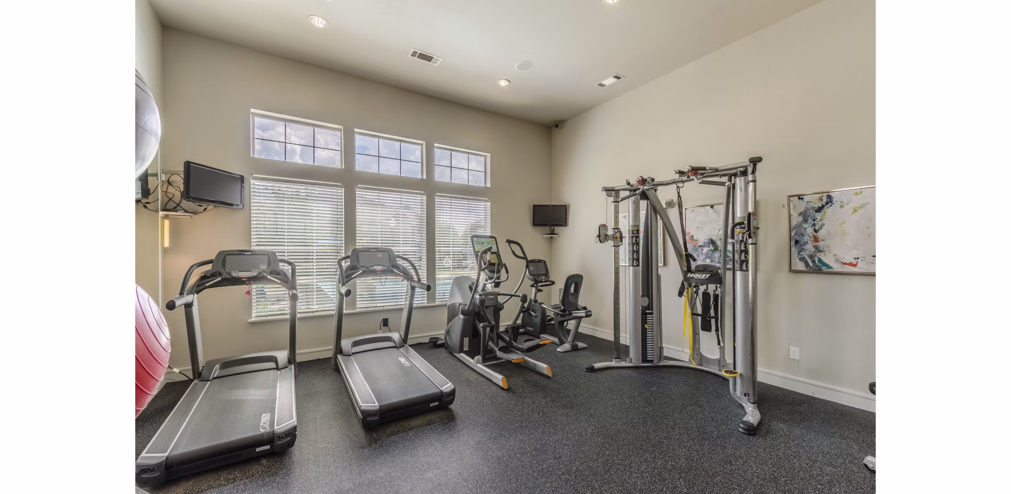 fitness center at Grand Estates at Keller Apartments