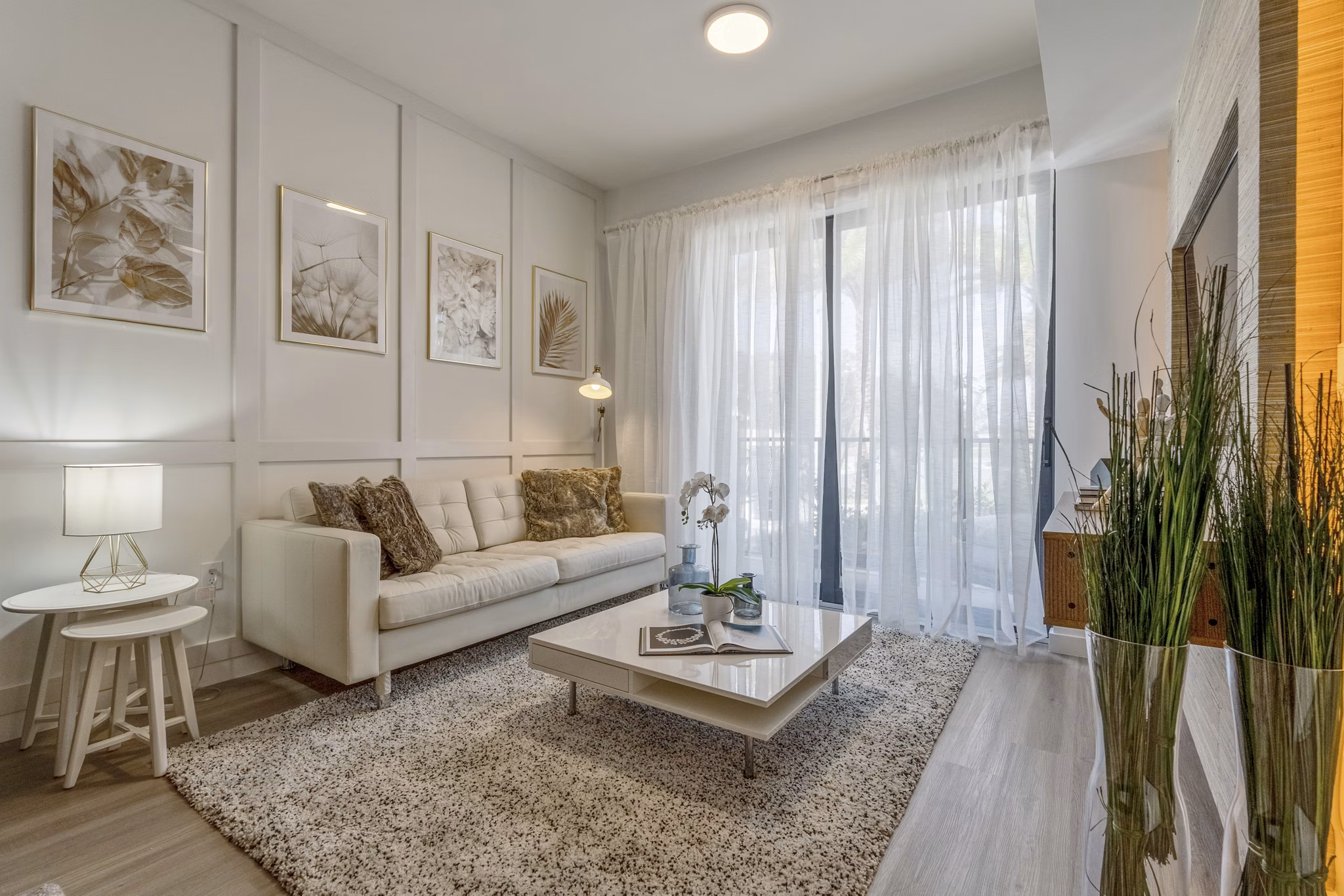 living room at LoHi Gold Apartments