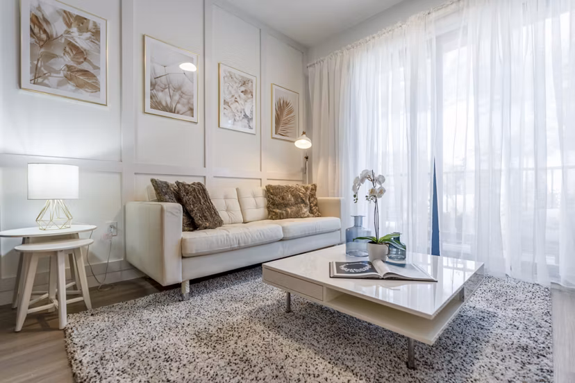 living room at LoHi Gold Apartments