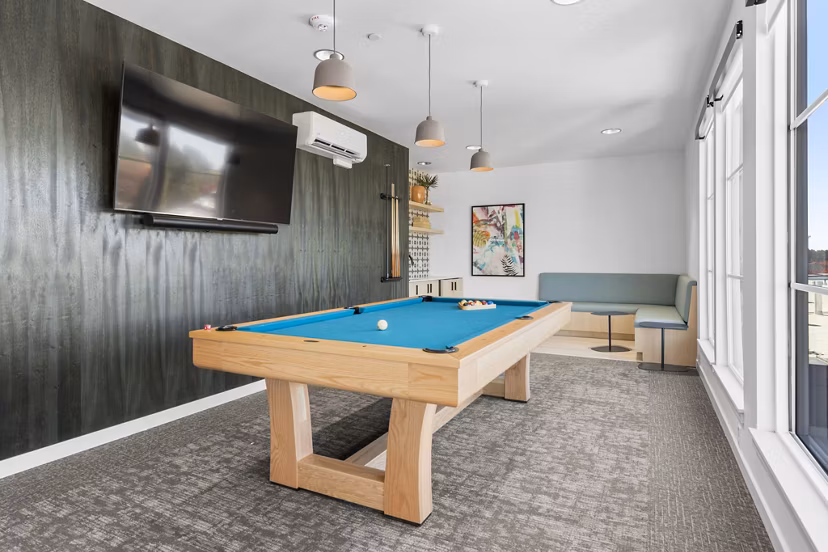 game room at The Lark Apartments