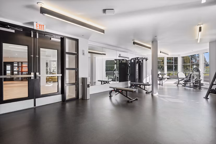 fitness center at The Lark Apartments