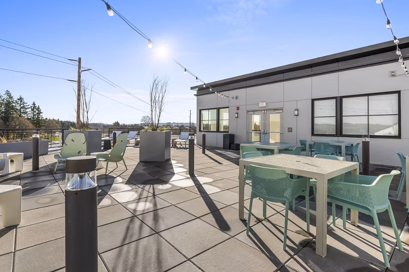 rooftop deck at The Lark Apartments