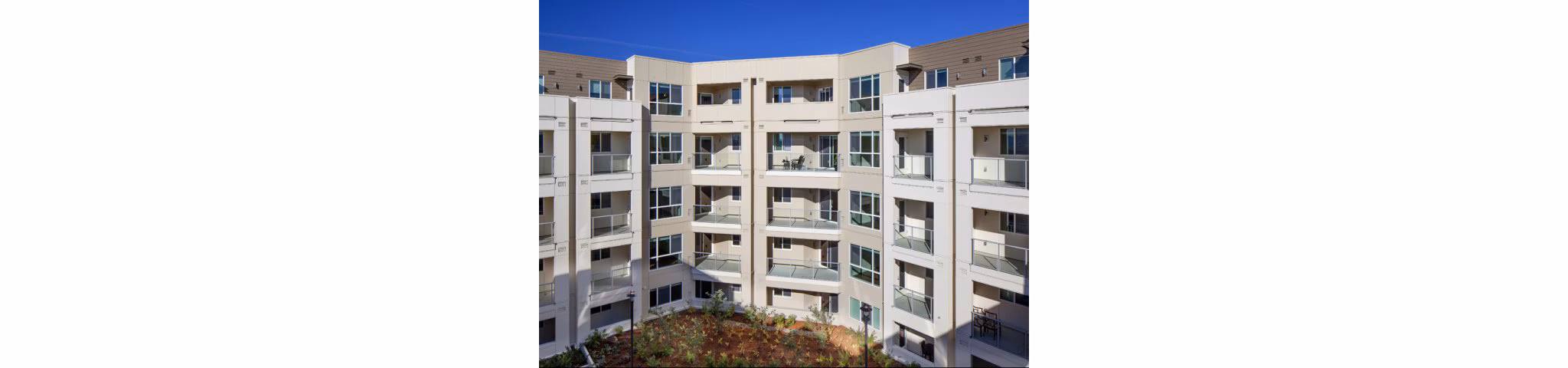 exterior at The Linden Apartments