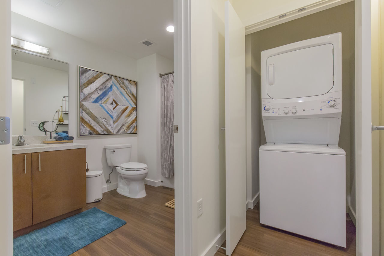 Laundry room at The Linden