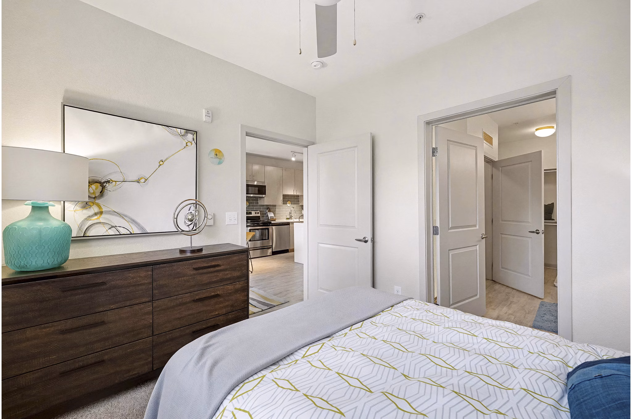 bedroom at LoHi Gold Apartments 