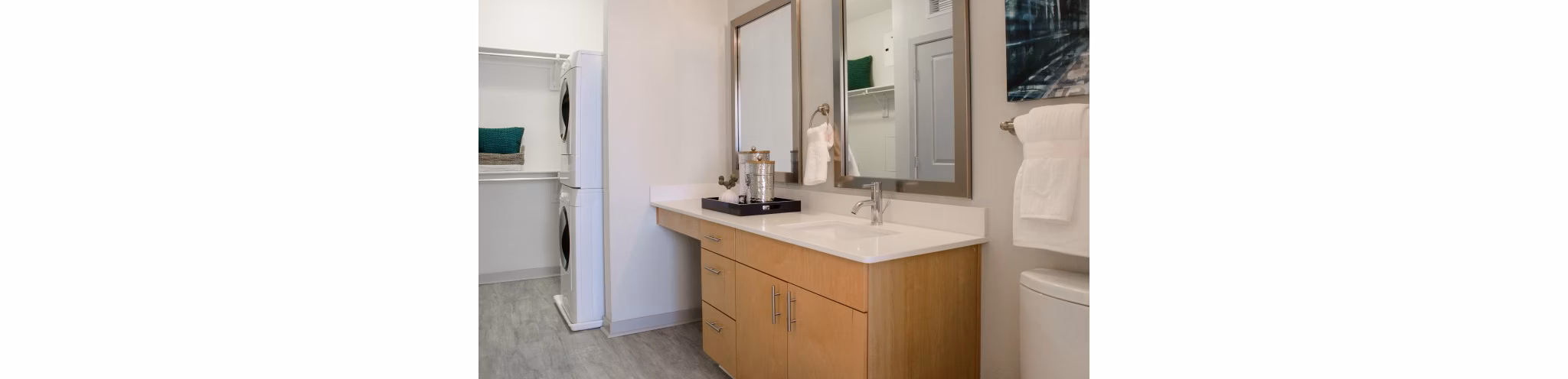 bathroom at LoHi Gold Apartments