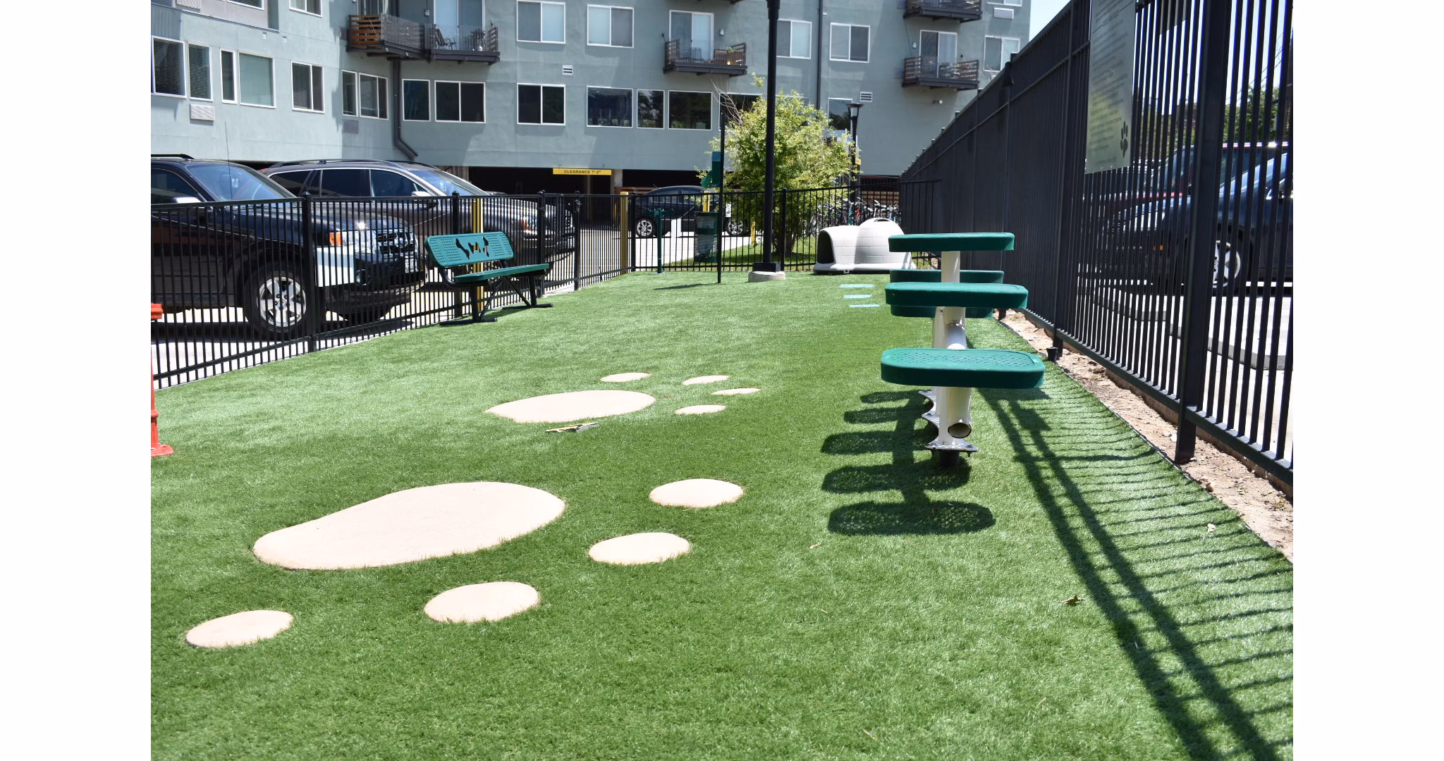 dog park at LoHi Gold Apartments 