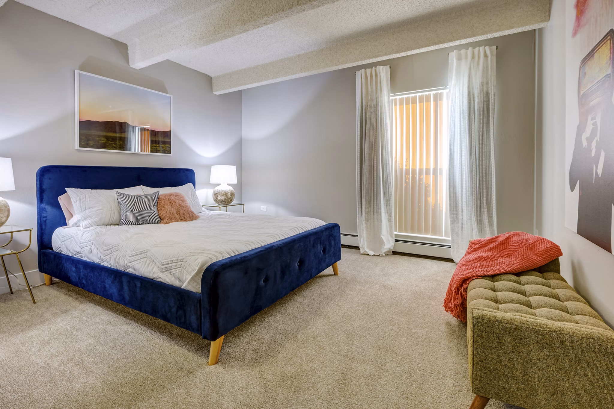 bedroom at Monaco South Apartments