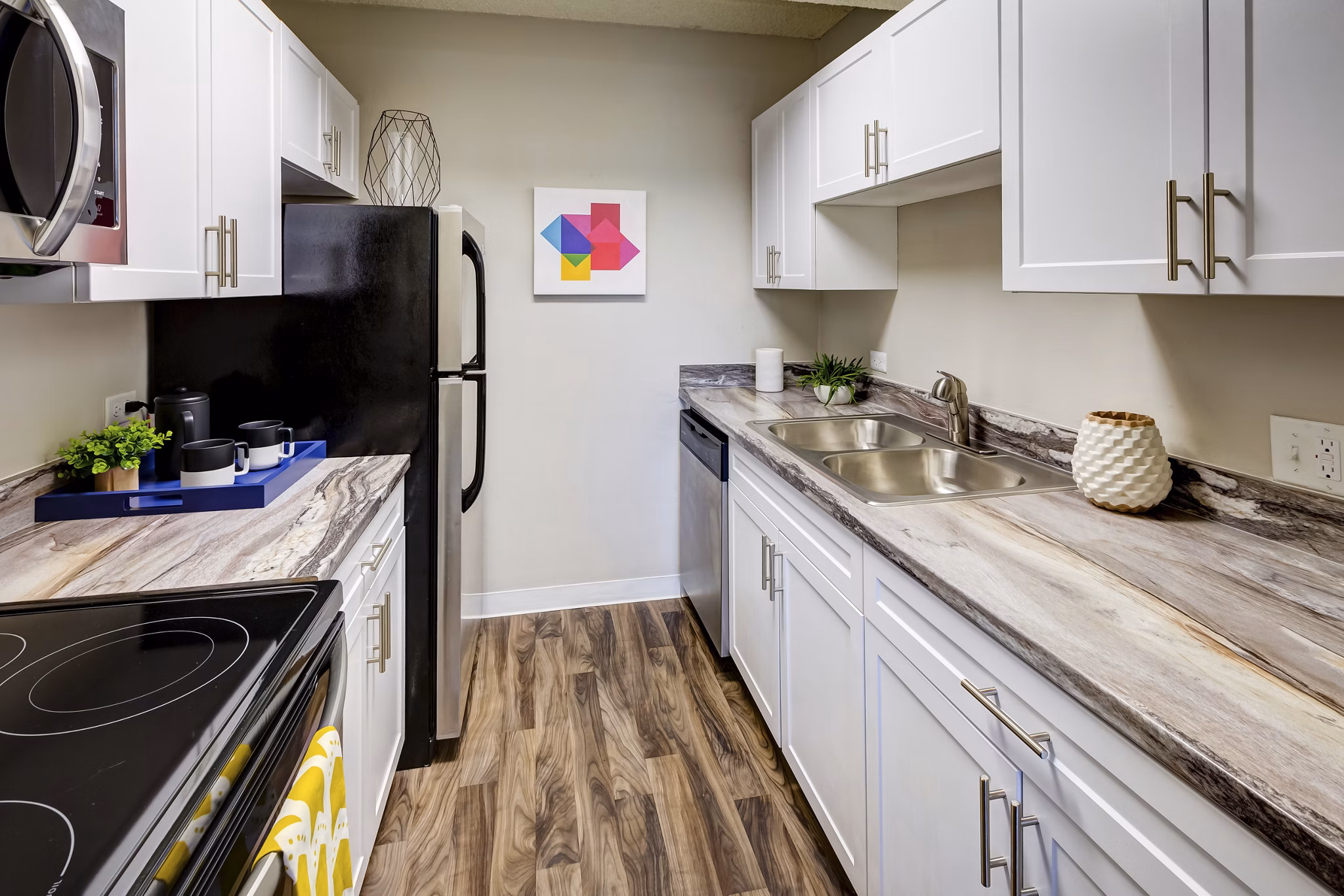 kitchen at Monaco South Apartments
