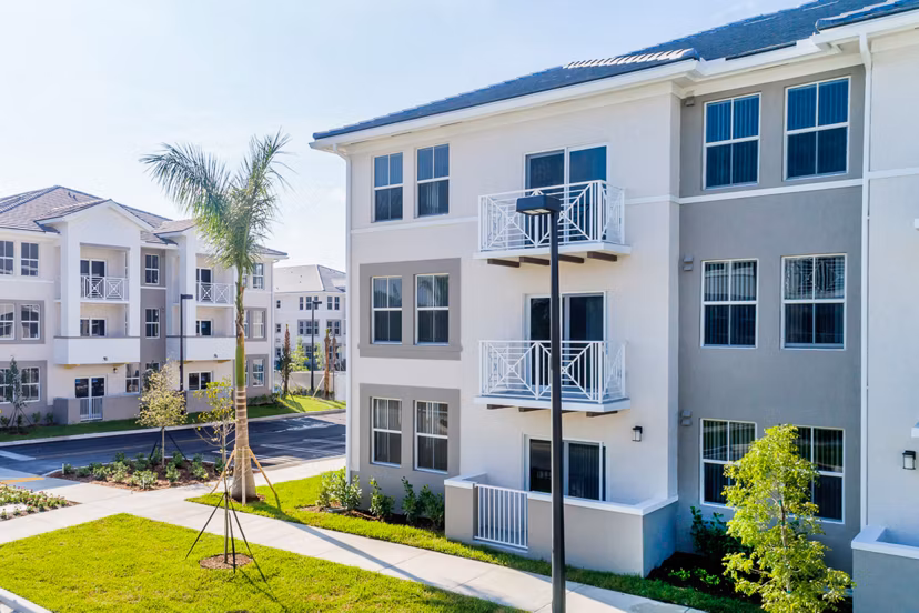 exterior at The Olivia Apartments
