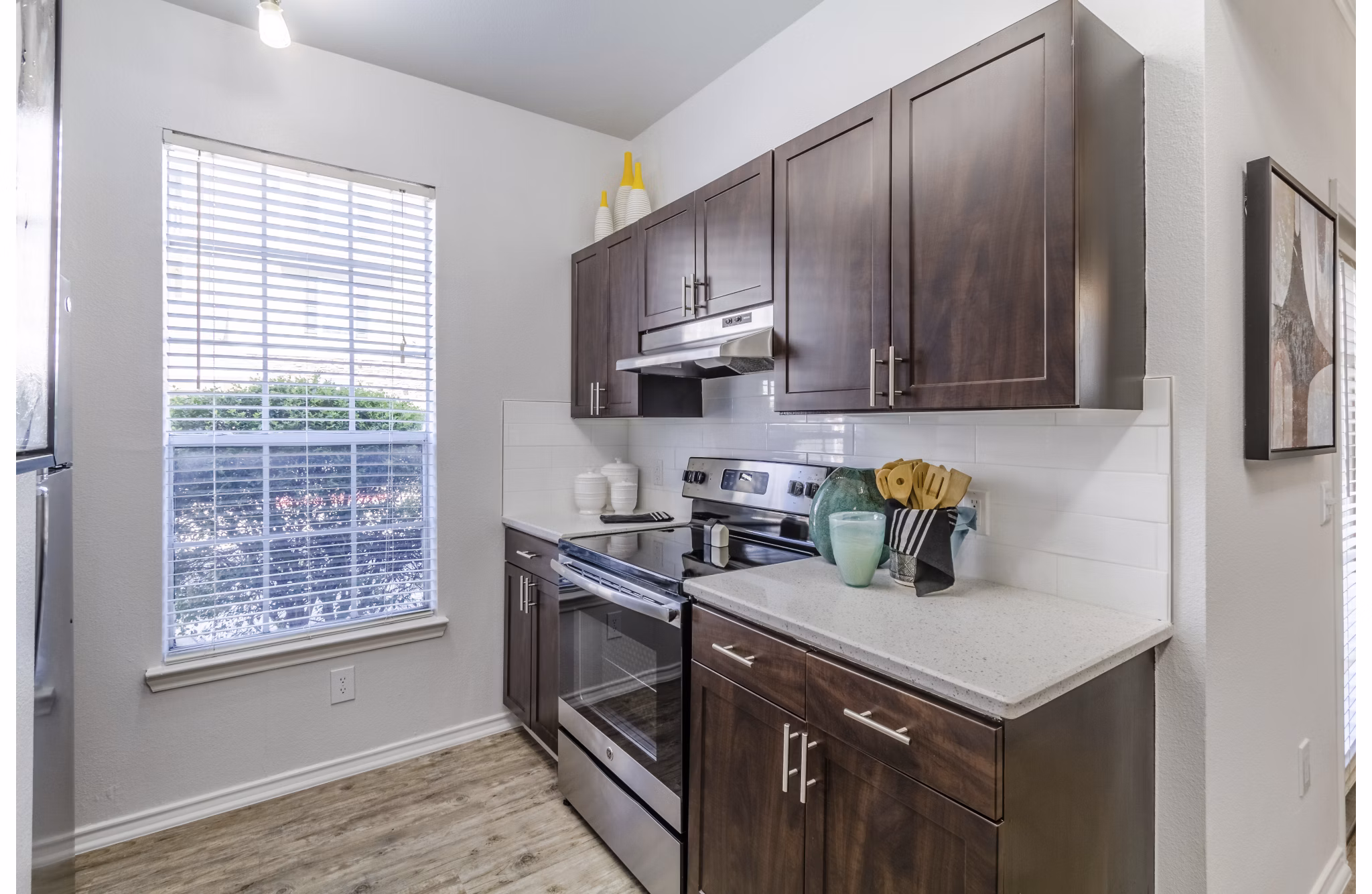 kitchen at Republic House at Frisco Bridges Apartments