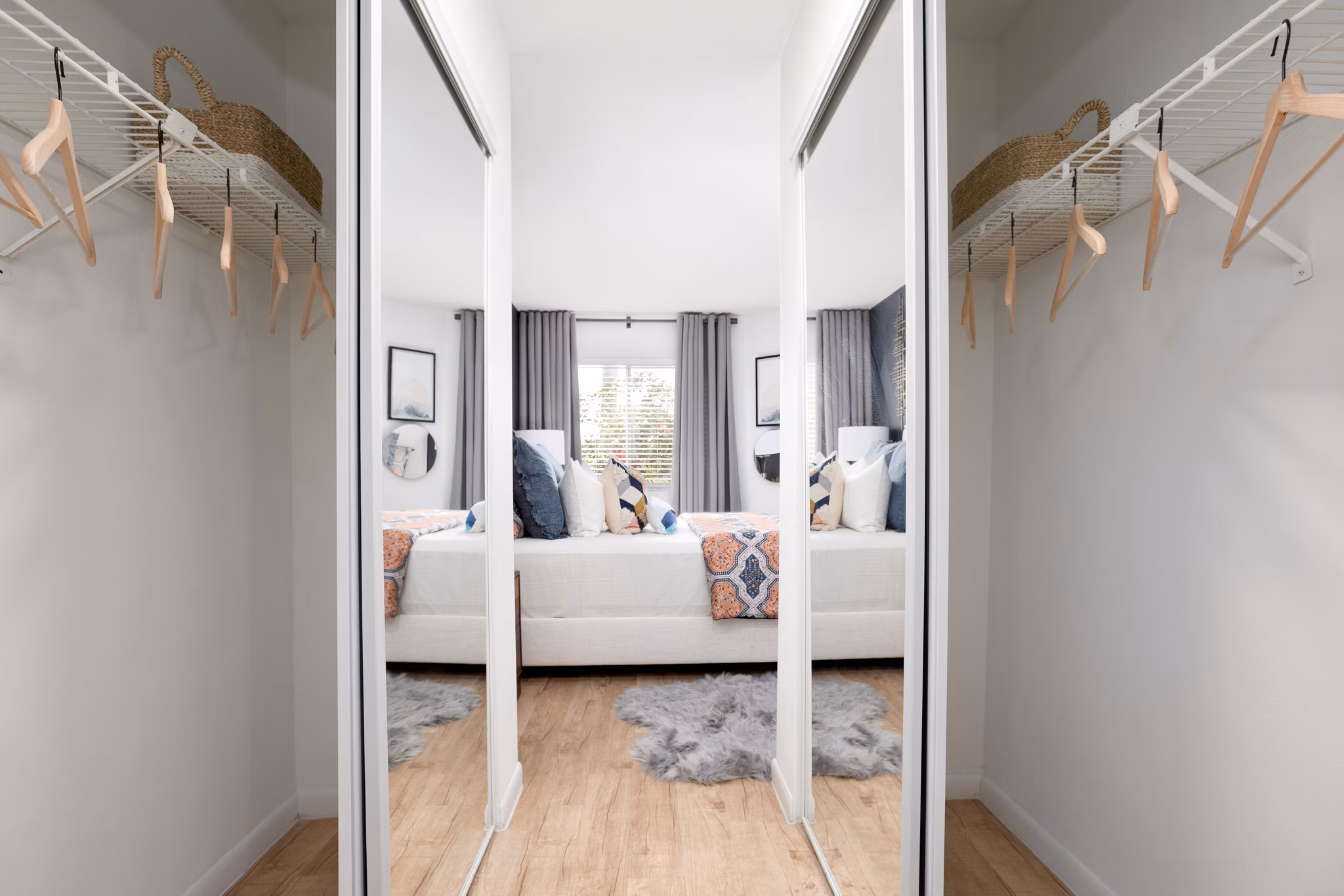 closet at The Seven at West Boca Apartments
