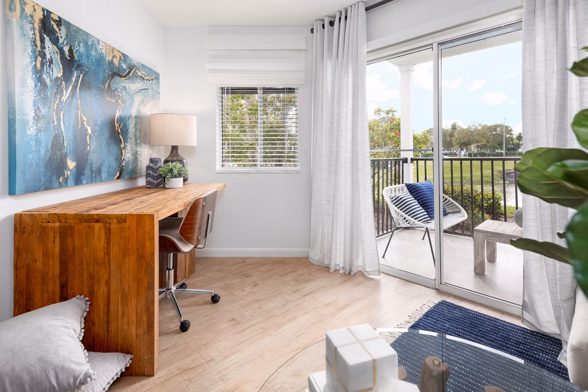 home office at The Seven at West Boca Apartments