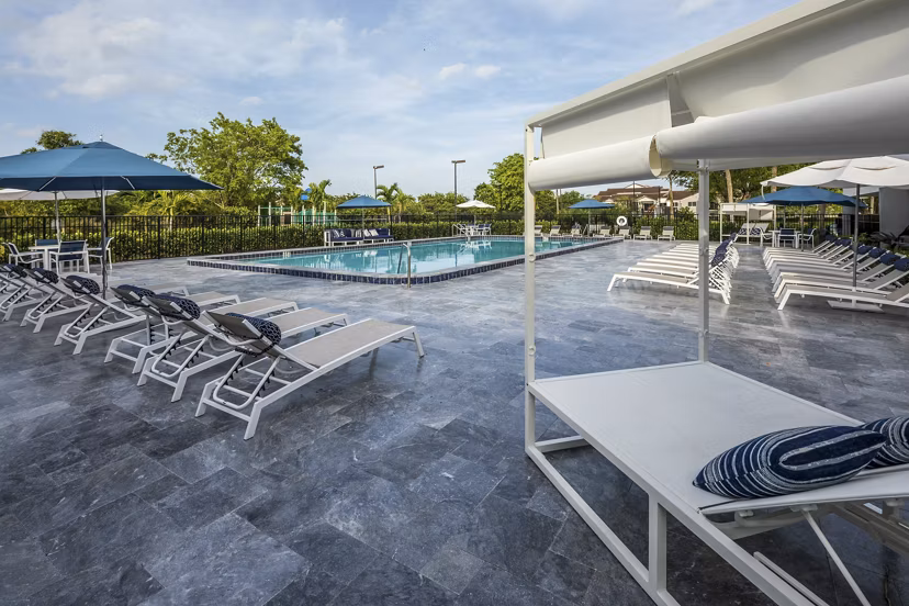 pool at The Seven at West Boca Apartments