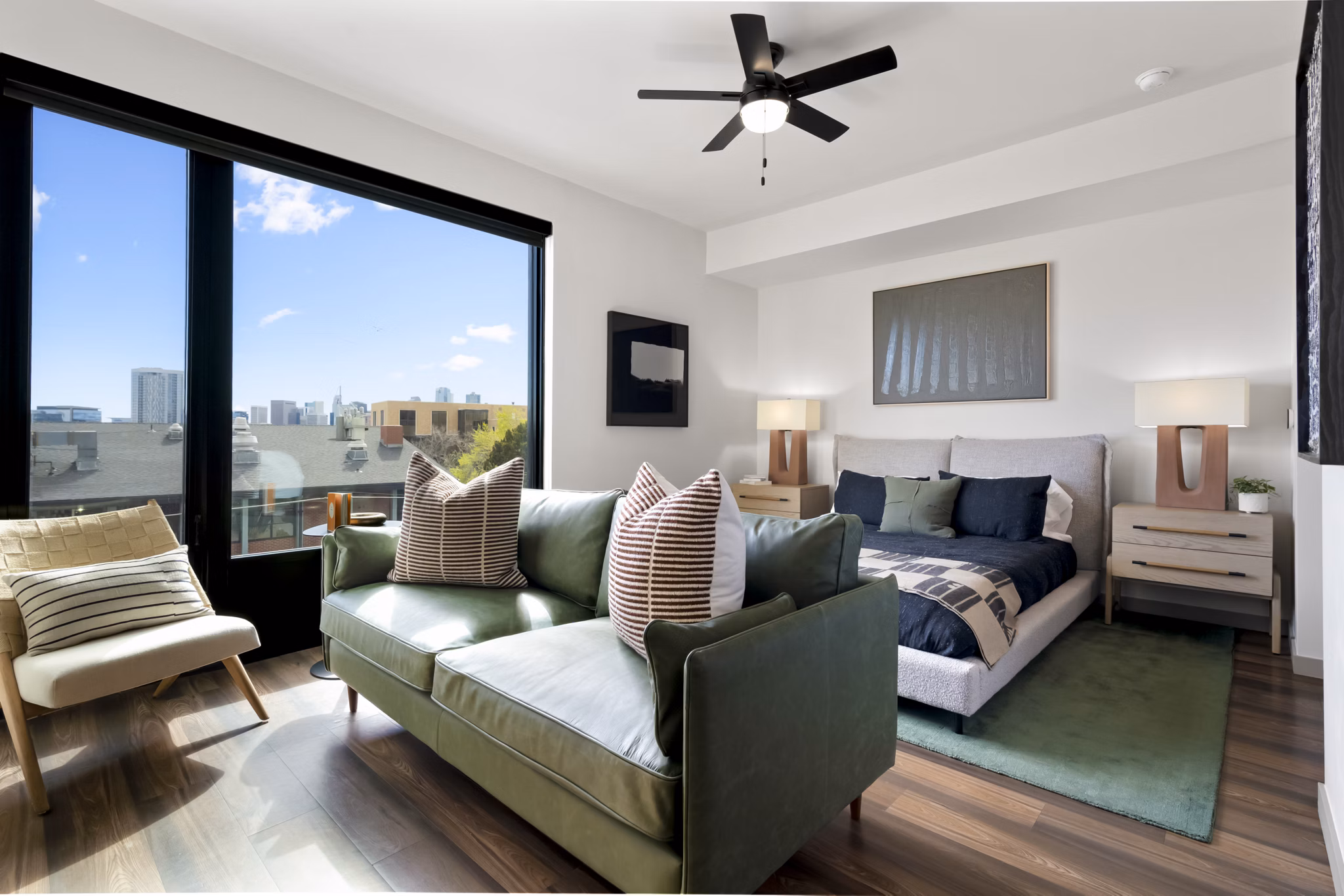 bedroom at Skyline at Highlands Apartments
