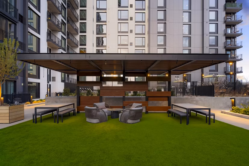 courtyard at Skyline at Highlands Apartments