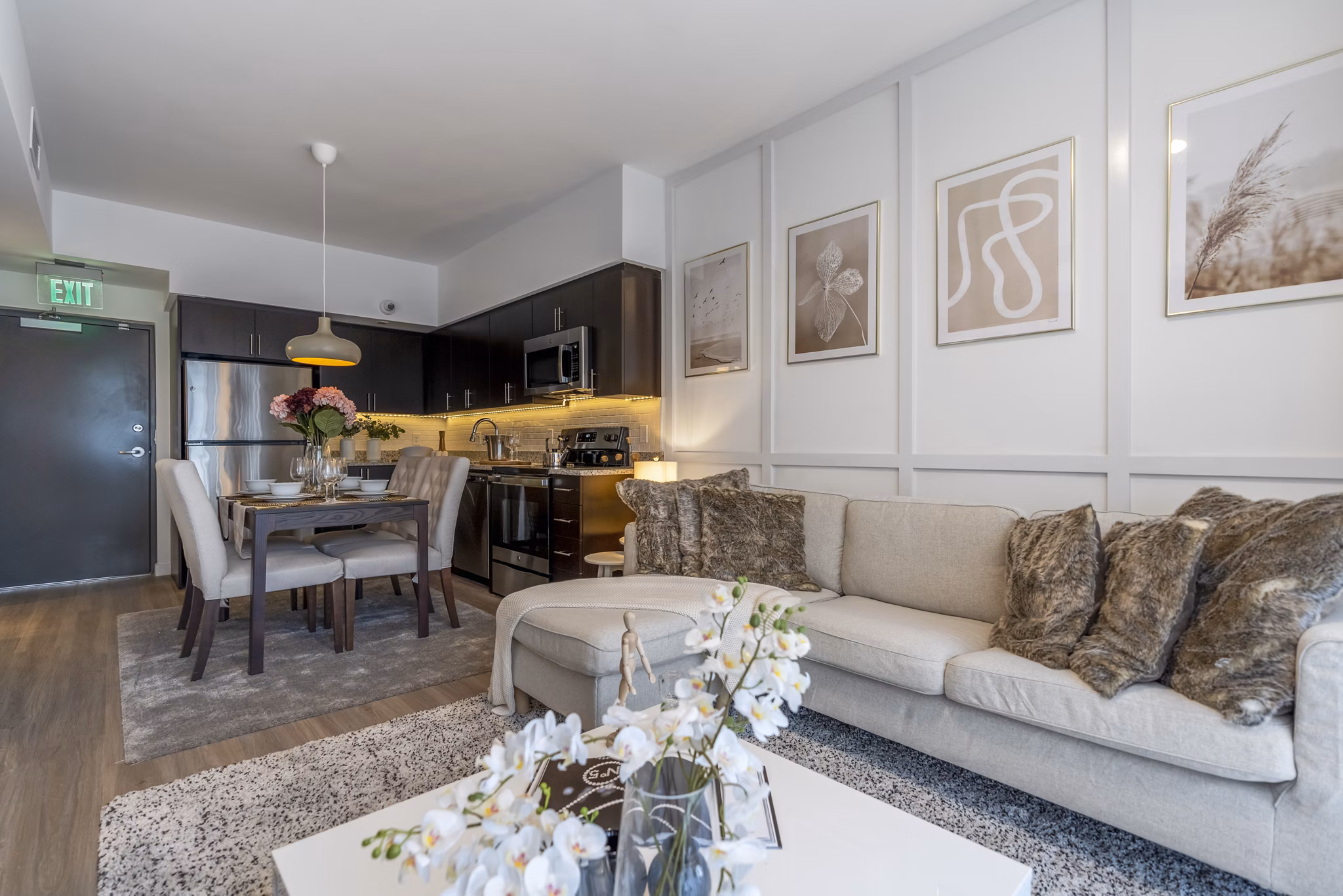 living room at Village at Traditions Apartments