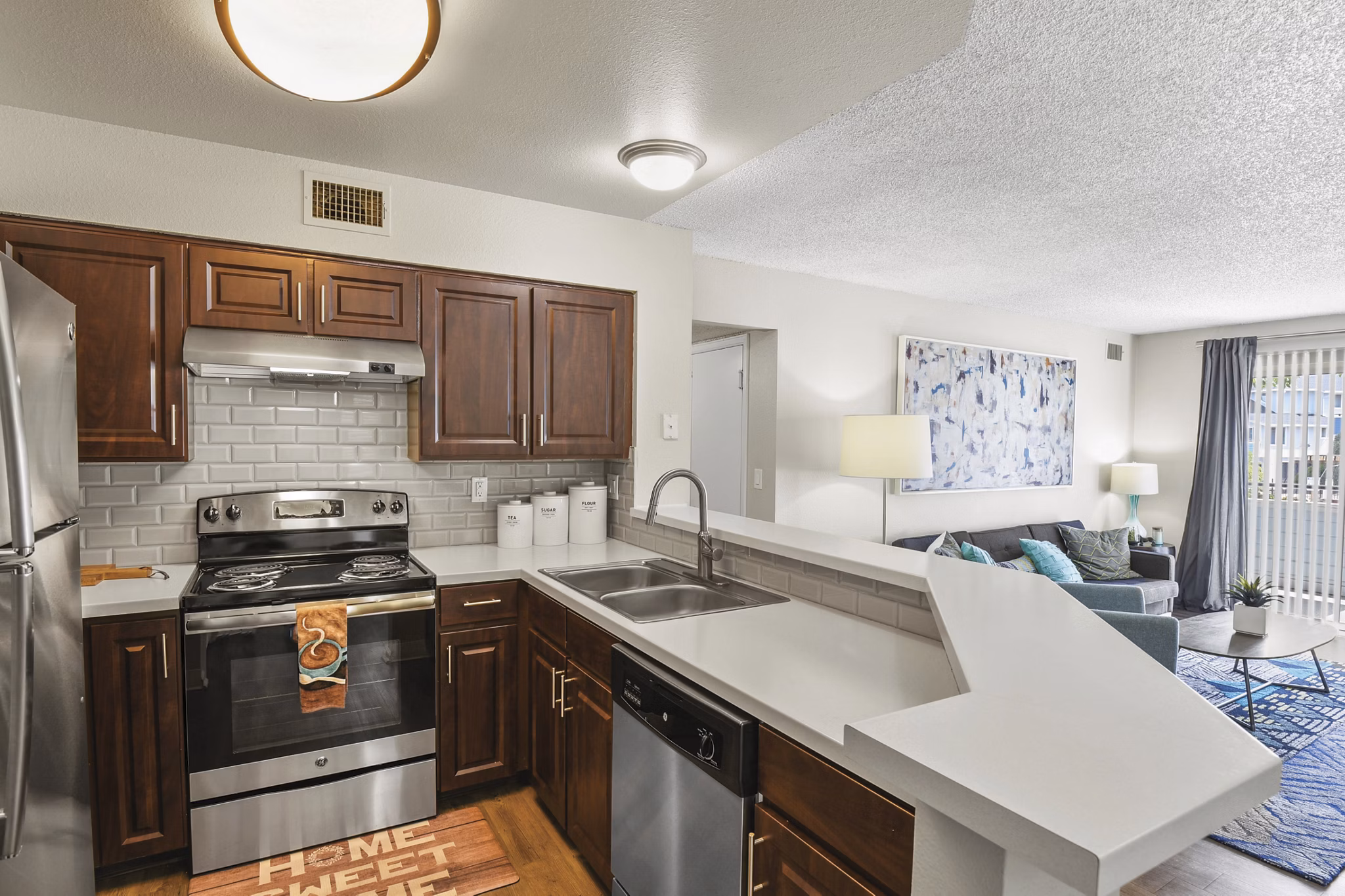 kitchen at Walker Landing Apartments