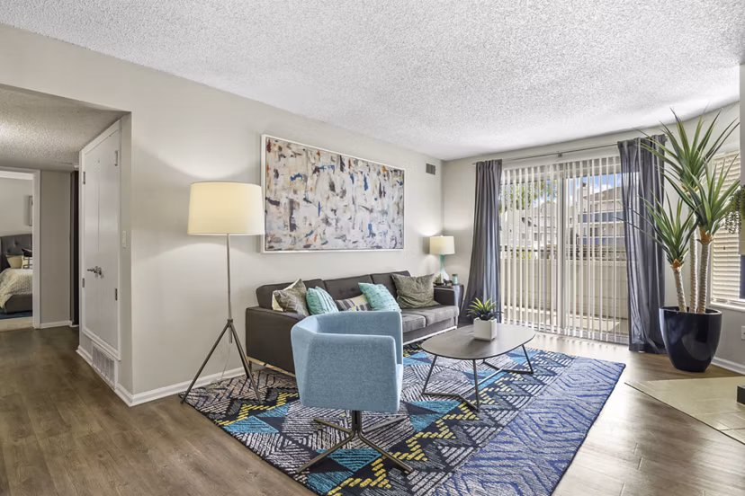 living room at Walker Landing Apartments