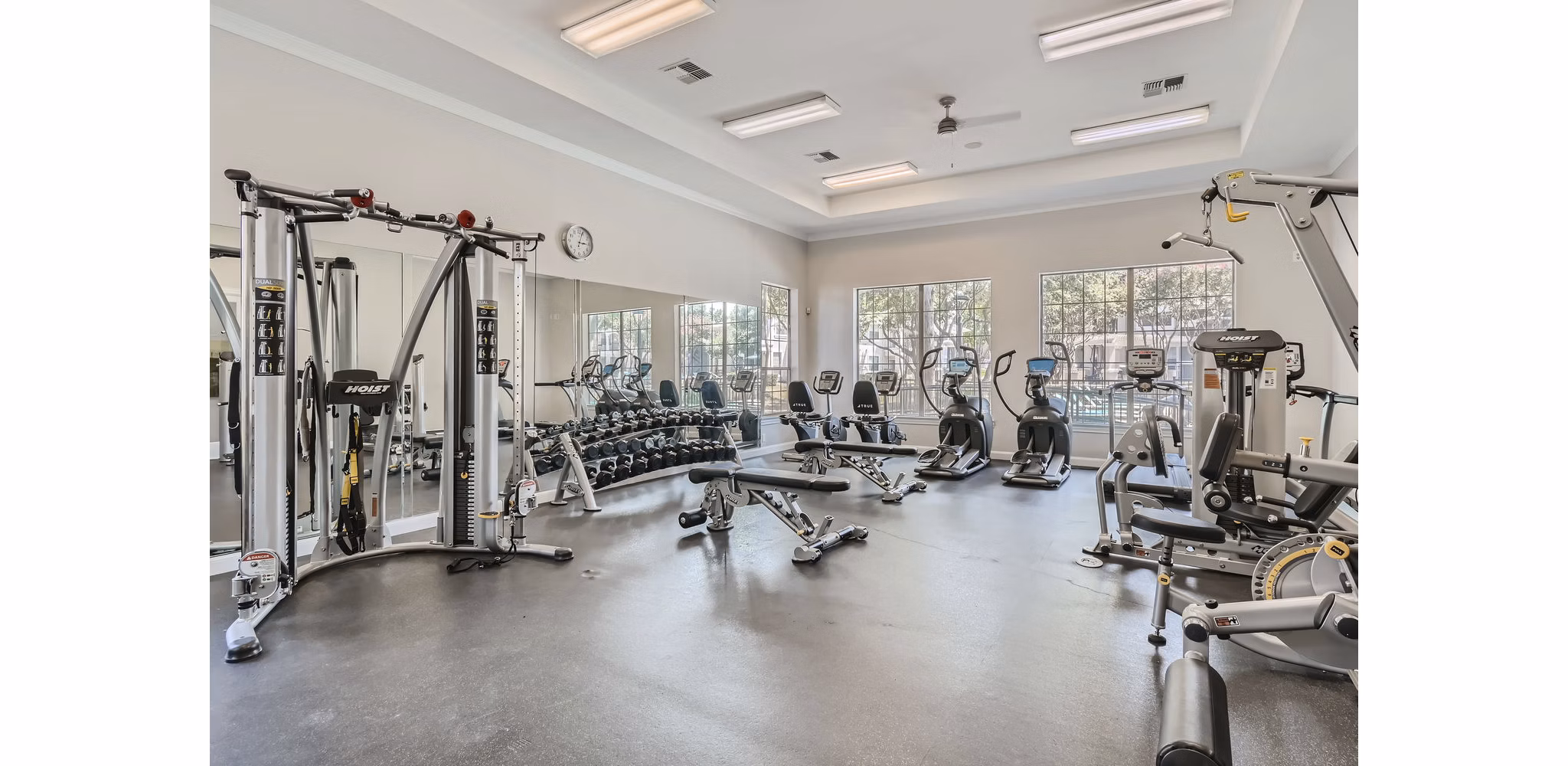 fitness center at Wildwood Creek Apartments