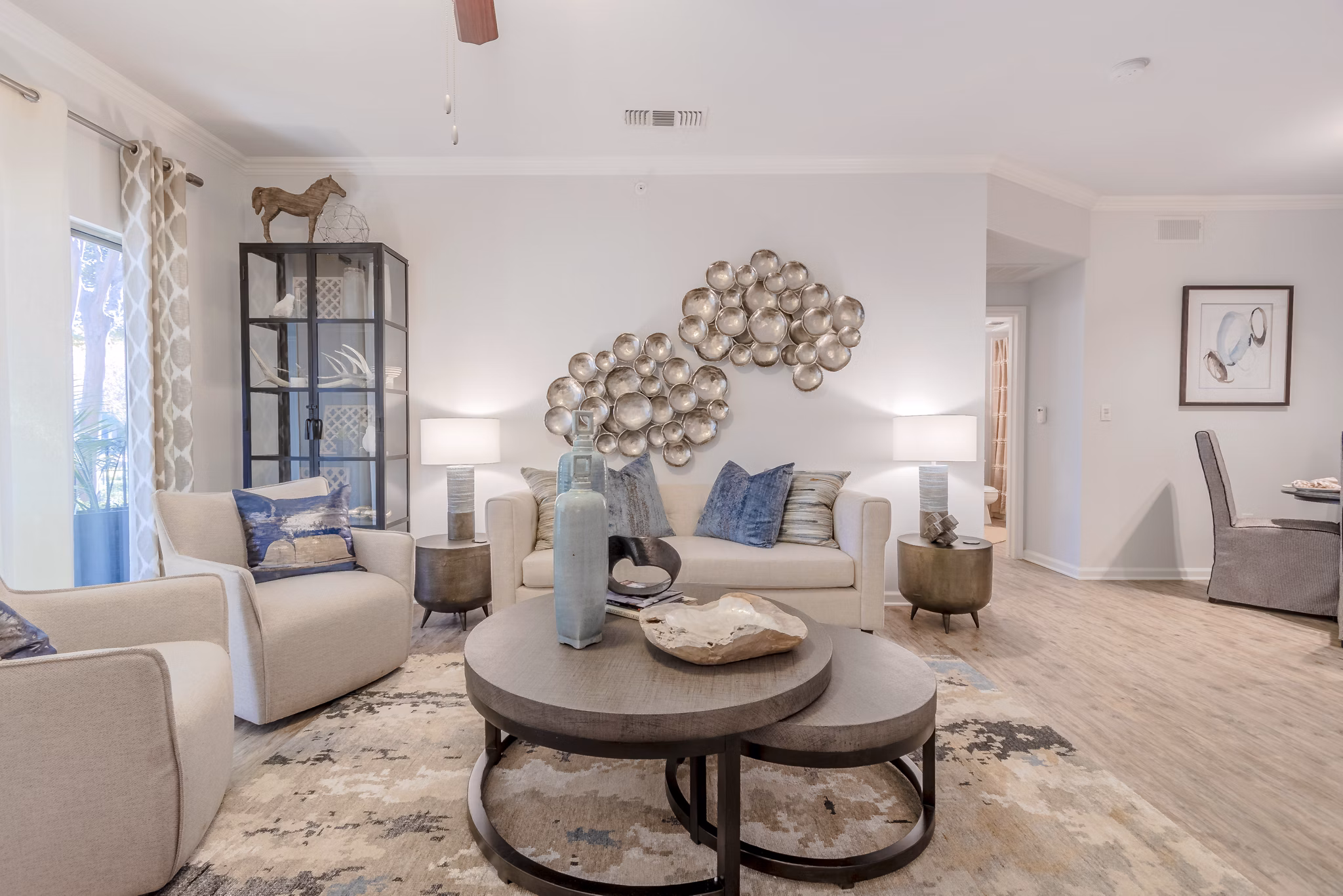 living room at Wildwood Creek Apartments