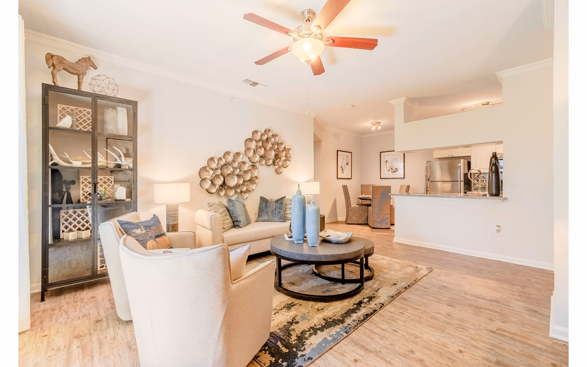 living room at Wildwood Creek Apartments