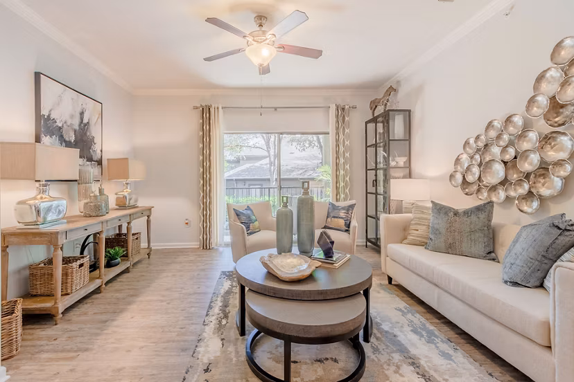 living room at Wildwood Creek Apartments